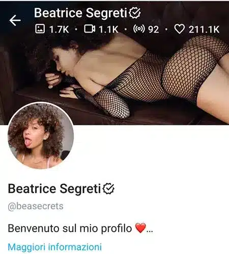 Beatrice Segreti Banner